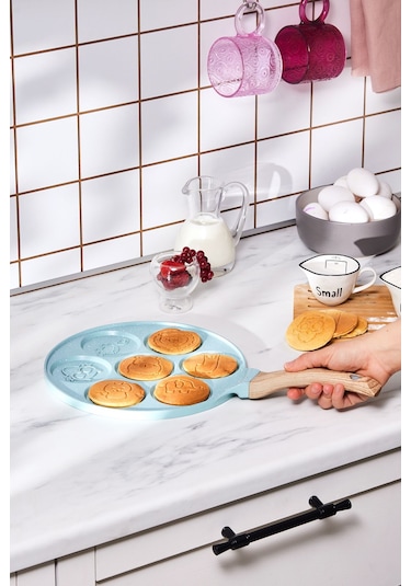 Karaca  Mutfaksever Biogranit Animal Pankek Tava 26 Cm Mavi