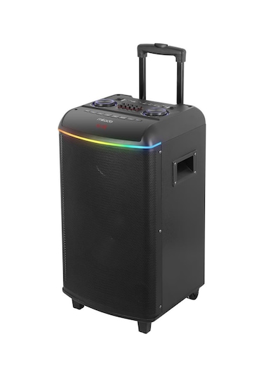 Mikado Md-90bt Bykalite Boomer 80w 2 Adet Uhf Mikrofonlu Usb+tf+aux+ Bluetooth Destekli Siyah Profesyonel Ses Sistemi