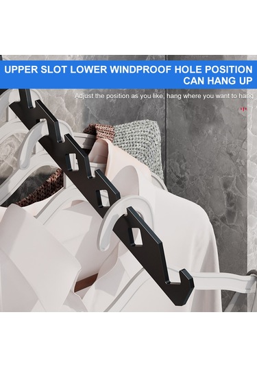 Yaleker Duvar Tipi Çekirdekli Kurutma Rafı - Açılır-kapanır, Açı Ayarlanabilir, Yüksek Dayanıklı - Banyo, Balkon, Çamaşır Odası İçin Siyah Siyah