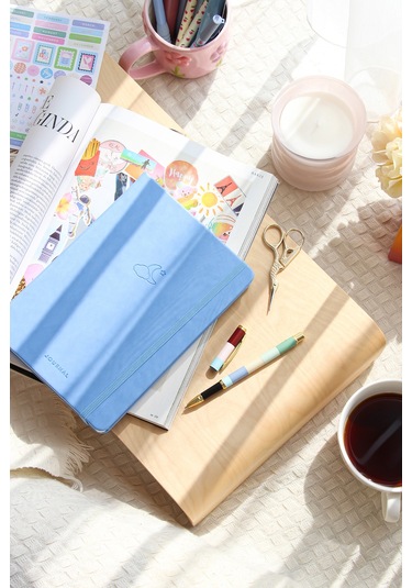 A5 Bullet Journal Noktalı Defter 140 Gr. 80 Yaprak Skylight Mavi