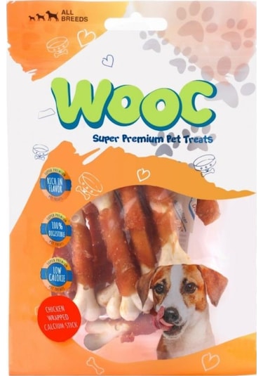 Wooc Tavuk Sargılı Kalsiyum Kemikli Köpek Ödül Maması 80 G