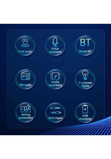 Springsun Oto Mp3 Çalar Bluetooth 5.1 - Fm Radyo, Usb/tf Kart Destekli, App İle Araç Konumlandırma, Sesli Asistan, Çok Renkli Işık Ve Kumanda - Siyah