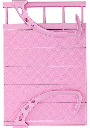 Ganzhoushop Kurutma Rafı Katlanabilir Kurutma Rafı Ev Kullanıcıları Giysileri Kurutma Plastik 38x35x3cm 1setpembe Çok Renkli