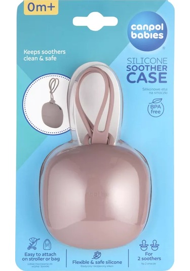 Canpol Babies Emzik Koruyucu Kutusu, Silikon Kılıf 198213649 Pembe