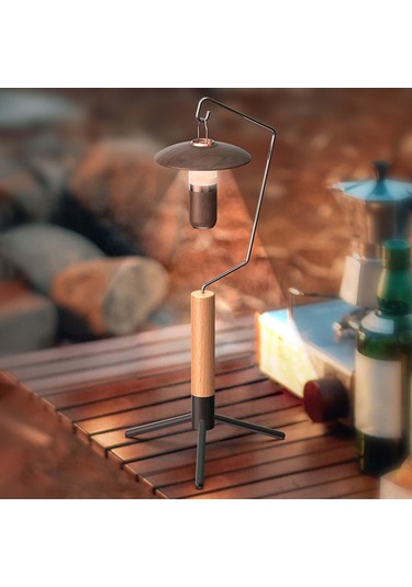 Suntek Kamp Fener Standı Tripod Balıkçılık Bahçesi Kapalı Kahverengi