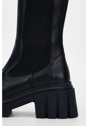 Valmenti Kadın Siyah Hakiki Deri Çizme 775 8045 Bn Czm Sk23/24 Siyah