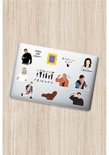 Friends Dekoratif Laptop Notebook Tablet Telefon Sticker Set 01