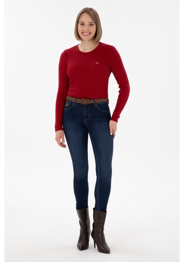 U.s. Polo Assn. Kadın Kırmızı Kazak /triko 50312922-vr030 Kırmızı