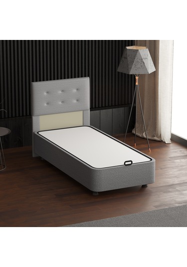 Yatak Başlığı, Belgrad Yatak Başlığı, Ölçü Seçenekli, Açık Gri R 100 x 100