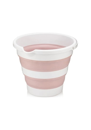 Pratik Katlanabilir Akordiyon Su Kovası 12 Lt Pembe