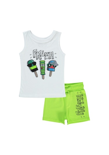 Civil Boys Erkek Çocuk Şortlu Takım 2-5 Yaş Beyaz 17330g66124s1 Beyaz