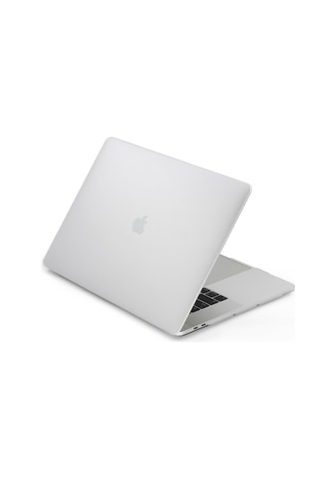 Arabulalaca Macbook Pro 13" A1989 A2159 Mat Doku Kılıf Beyaz