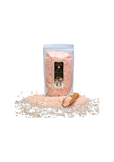 Hanzade Bitkisel Pembe Himalaya Tuzu Granül Tane 500 G