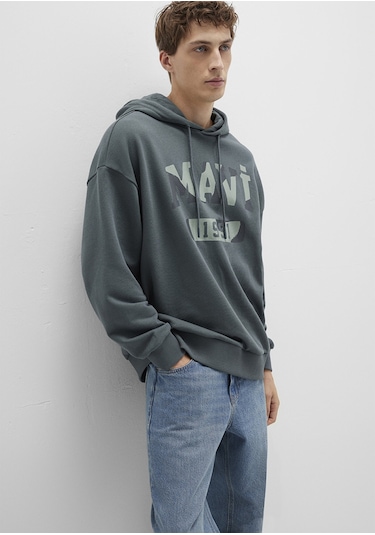 Mavi - Mavi Baskılı Yeşil Sweatshirt 0s10301-71598 Yeşil