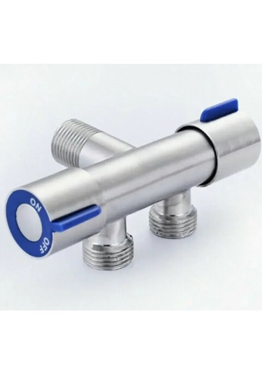 Çift Saplı Paslanmaz Çelik Soğuk Musluk Banyo Çamaşır Makinesi Gümüş