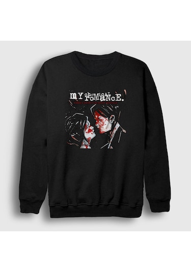 Presmono Unisex Revenge My Chemical Romance Sweatshirt Siyah