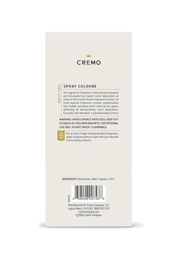Cremo Spice & Black Vanilla Erkek Parfüm EDT 100 ML