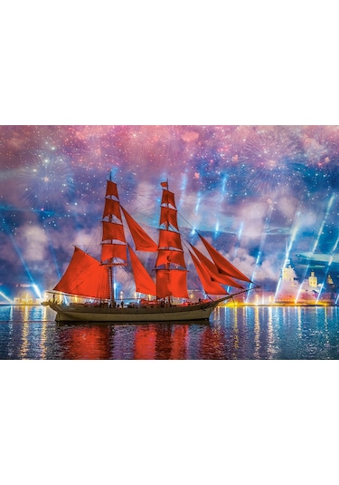 Castorland 1000 Parça Puzzle Red Frigate