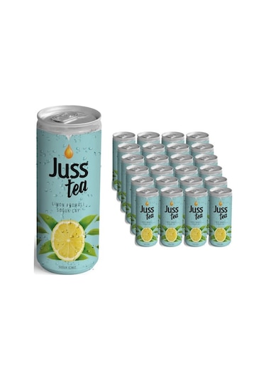 Juss Jusstea Limon Aromalı Soğuk Çay 250ml X24 Adet