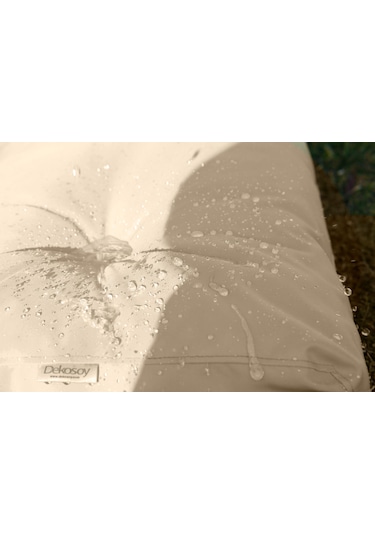 Dış Ve Iç Mekan Palet Bahçe Balkon Havuz Başı Yat Minderi Koltuk Minderi Yan Kol Krem