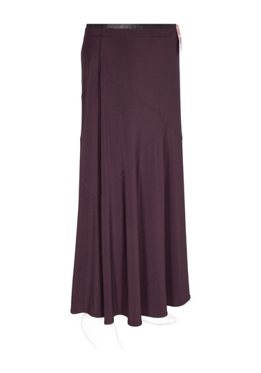 Hesna Kadın Bensu Büyük Beden Sandy Çapraz Astarsız Mürdüm Etek Mor