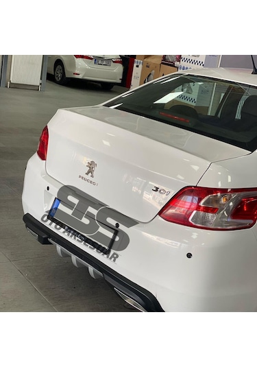 Peugeot 301 Difüzör Arka Tampon Eki 2 Egzoz Çıkışlı Gri