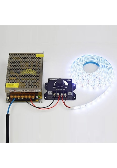 Dc 12v 24v 30a Led Sürücü Dimmer 360w 720w Voltaj Ayarlı Ampul
