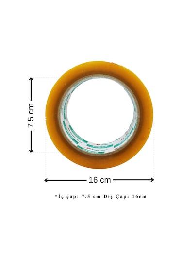 Nuga Tekli Şeffaf Koli Bandı 45 Mm * 100 Metre Akrilik (1 Adet)