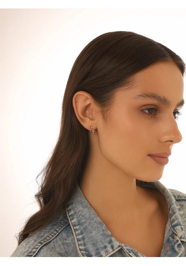 Serebranyj Dom Gümüş Küpeler "yıldızlar" 189372635 Altın