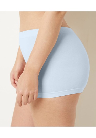Moncorno Model Toparlayıcı Ve İz Yapmayan İz Belli Etmeyen Korseli Külot Açık Mavi Renk Açık Mavi