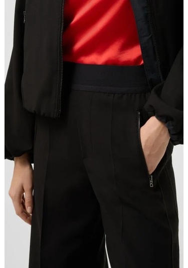 Bogner Ilvy Jersey Logo Bel Detaylı Kadın Pantolon Siyah