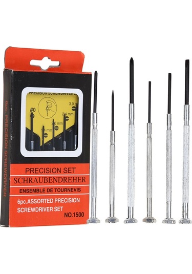 Mini Kuyumcular Ve Saatçiler İçin 6 Lı Tornavida Seti Diğer
