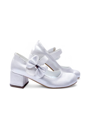 Beebron Ortopedik Topuklu Abiye Kız Çocuk Ayakkabı Starry Series Abiayk2401 Beyaz Beyaz