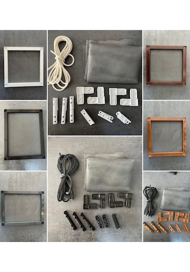 Menteşeli Sineklik Takımı Pencere İstediğiniz Ölçü Ve 6 Renk