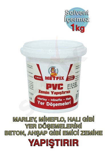 Metfix Pvc Zemin Yapıştırıcı 1kg - Marley - Mineflo - Halı