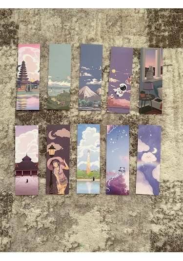 Kwaii Tasarım 10 Adet Kitap Ayraç Seti Pytkayrac133