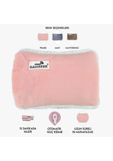 Dawreek Et02p Elektrikli Sıcak Su Torbası Pink Açık Pembe