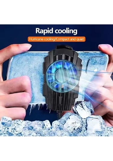 G6 Klipsli Cep Telefon Soğutma Fanı Radyatör Soğutucu Kablolu