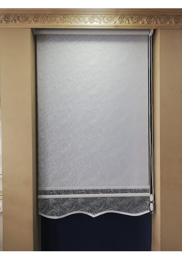 Brillant Çalı Desen Tül Stor Çift Mekanizmalı Perde