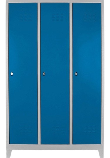 Jessan Ofis 3 lü Eko Soyunma Dolabı Gri-Mavi