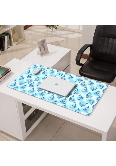 Dolphin Büyük Oyun Mouse Pad 31.5x15.7 Inch,masaüstü, Dizüstü Ve Kablosuz Fare İçin-a19