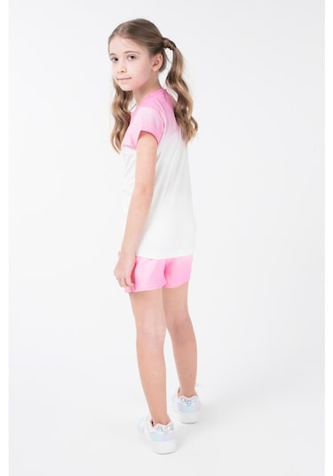 Brz Kids Baskılı Kız Çocuk Şort Ekru