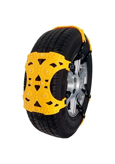 Coofbe Çantalı 6 Adet Set Plastik Araç Lastik Zinciri Kar Zinciri Kilit Sistemli Araç Lastik Zinciri