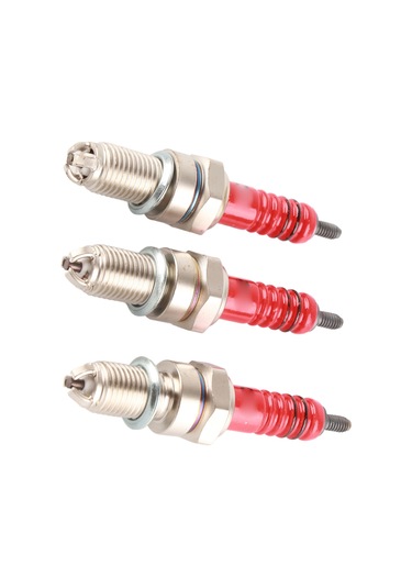Konesam 3 Adet Kırmızı Üç Elektrotlu Motor İğnesi - Cg 125-200cc, Cf250 İçin Yüksek Performans, Yakıt Verimliliği Ve Emisyon Azaltma