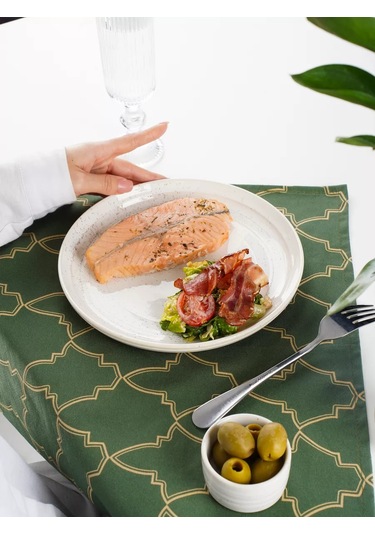 Magistro Urban Kenarlı Porselen Yemek Tabağı, D 22 Cm 102233711 Beyaz