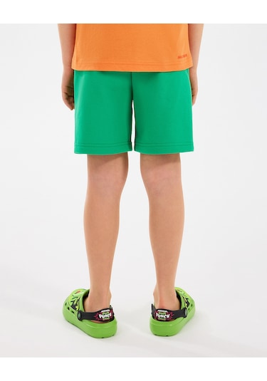 Skechers B Essentials Sweatshort Büyük Erkek Çocuk Dark Green Şort Sk2510144-300 Dark Green