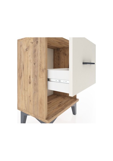 Arges Komodin Tek Çekmeceli 44x30x64 Çam-aytaşı Atlas Çam