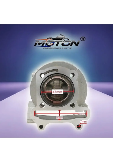 47mm Gy6 80cc Scooter Silindir
