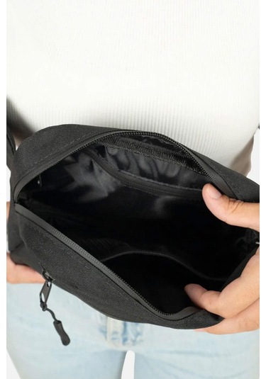 Rakerplus Siyah Unisex Minimal 21x15x5 Cm Bel Ve Göğüs Çantası Natural