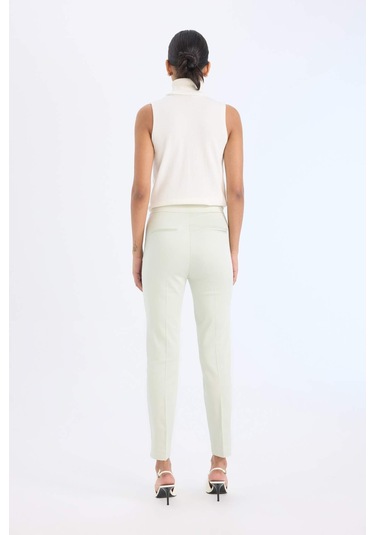 DeFacto Sigaret Saten Kumaş Pantolon Normal Bel Düz Paça J8743AZ25SMGN1251